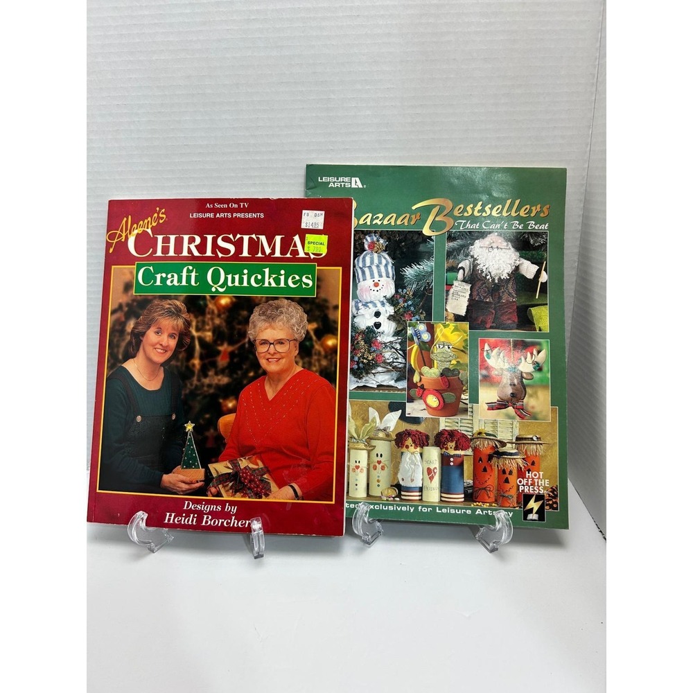 Leisure Arts Christmas Craft Quickies Bazaar Bestsellers Holiday Project Books